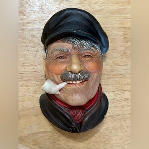 The Bargee Chalkware Head Sculpture Preowned